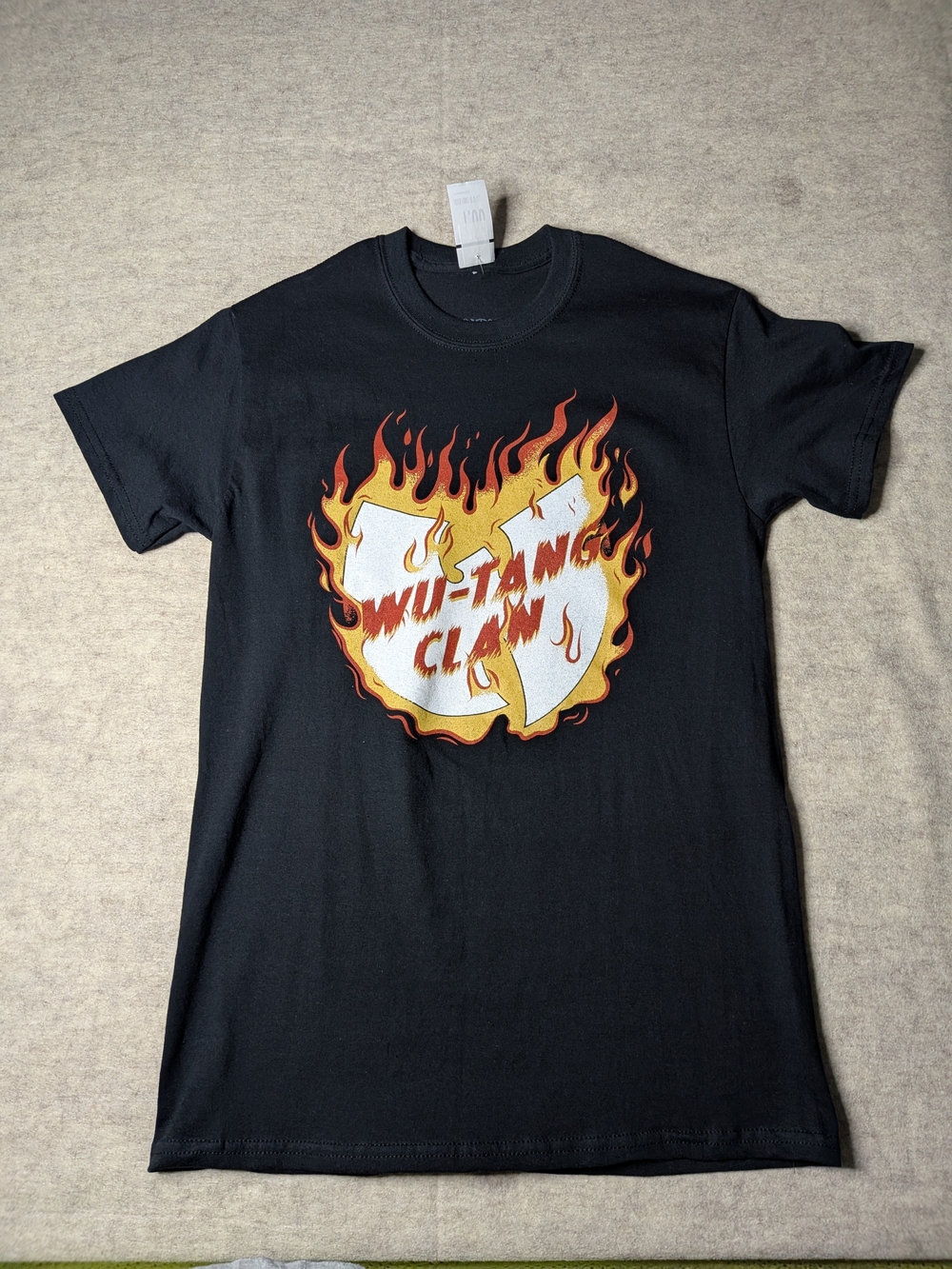 Wu-Tang Clan Graphic Short Sleeve Tee in Black Size Small